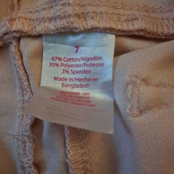 No Boundaries Womens High waisted Mid rise Button Front Ankle Jeans Pink Size 7 - Picture 4 of 4